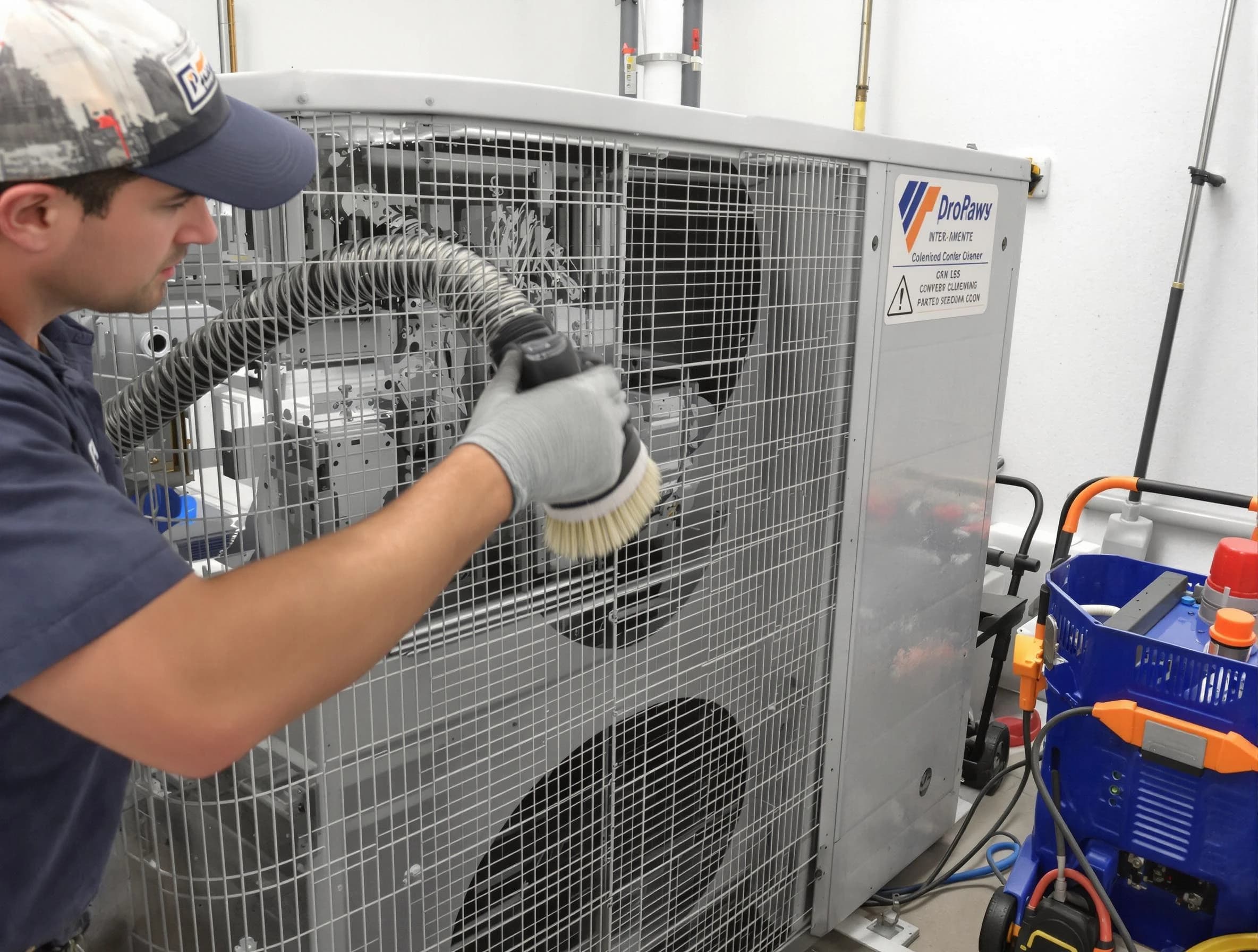Tempe Air Duct Cleaning specialist performing precision AC coil cleaning for improved system performance in Tempe