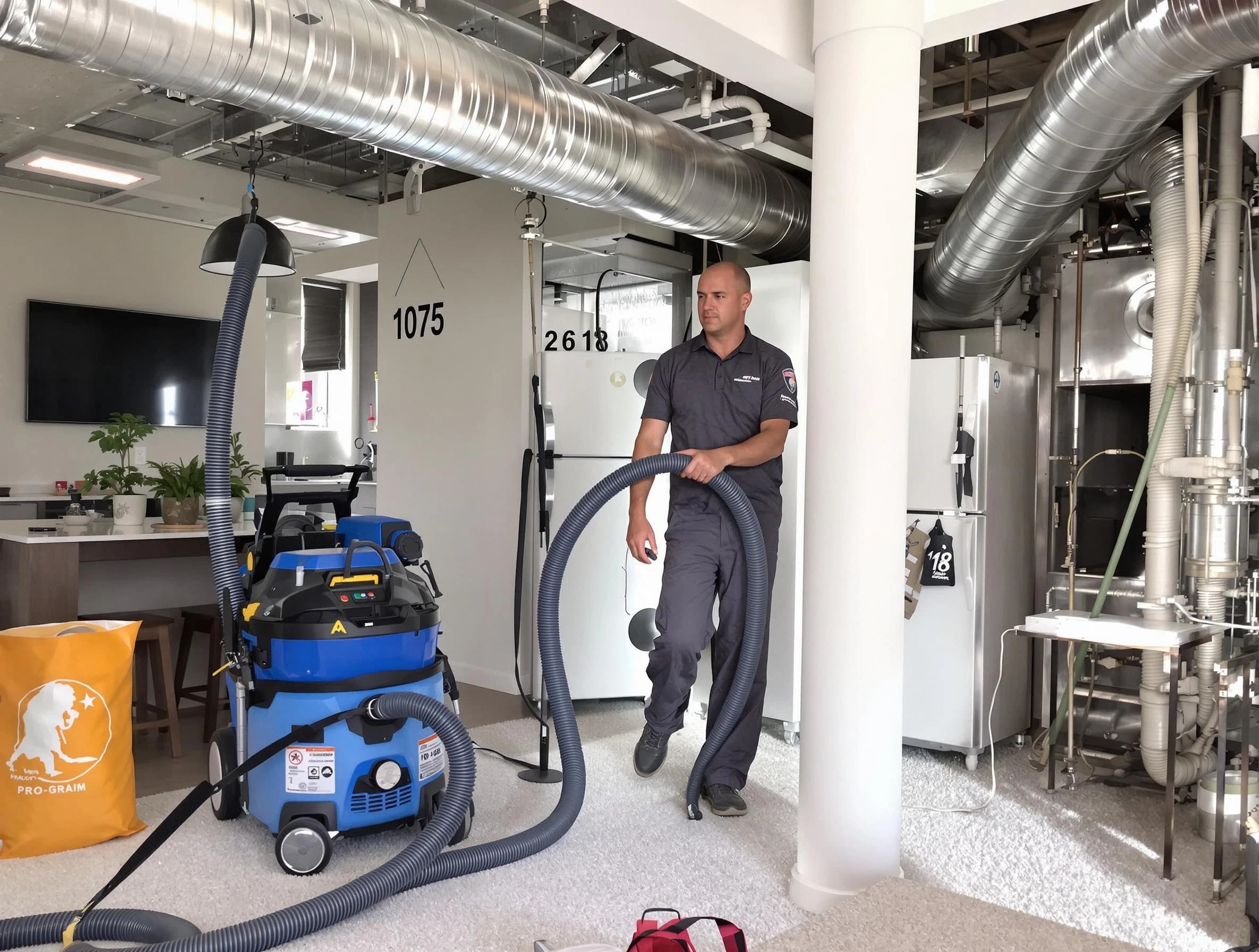Tempe Air Duct Cleaning expert performing detailed indoor duct cleaning for improved air quality in Tempe