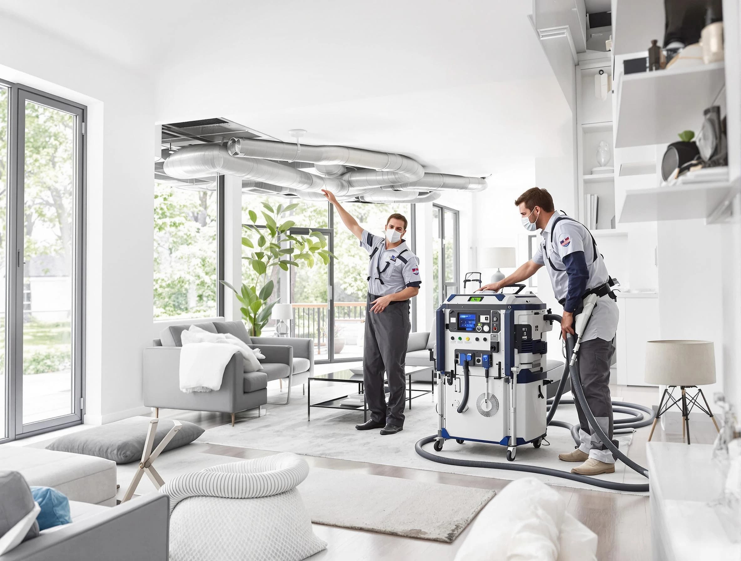 Tempe Air Duct Cleaning professional conducting pure air duct cleaning with state-of-the-art equipment in Tempe