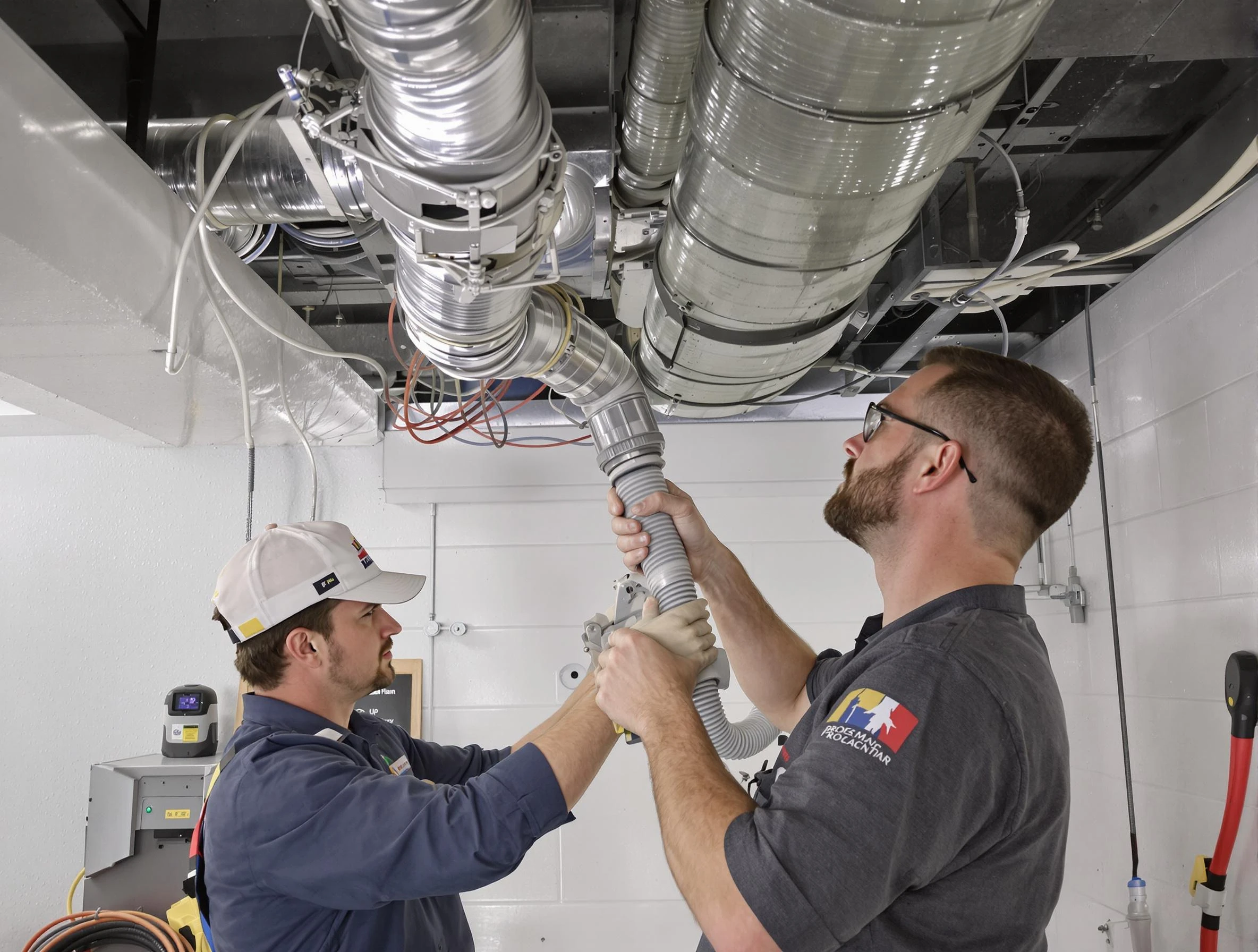 Tempe Air Duct Cleaning technician performing thorough AC duct cleaning in Tempe