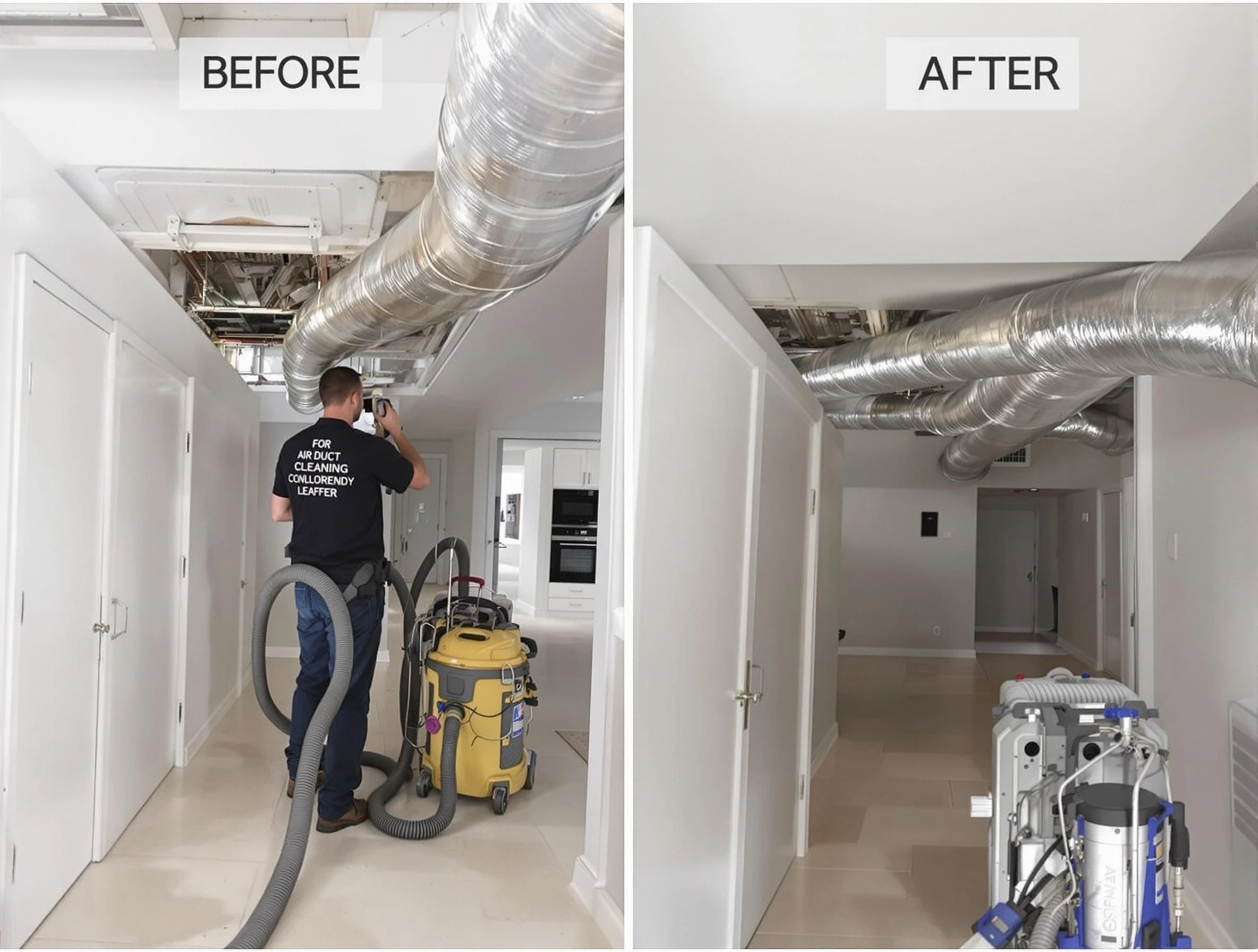 Tempe Air Duct Cleaning professional performing thorough air duct cleaning in Tempe